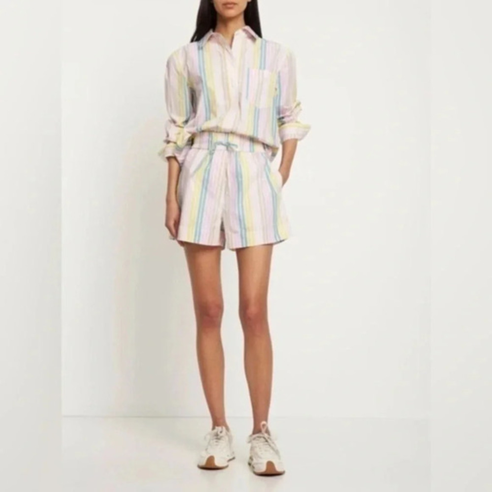 GANNI STRIPED BUTTON SHIRT SIZE 36 B927